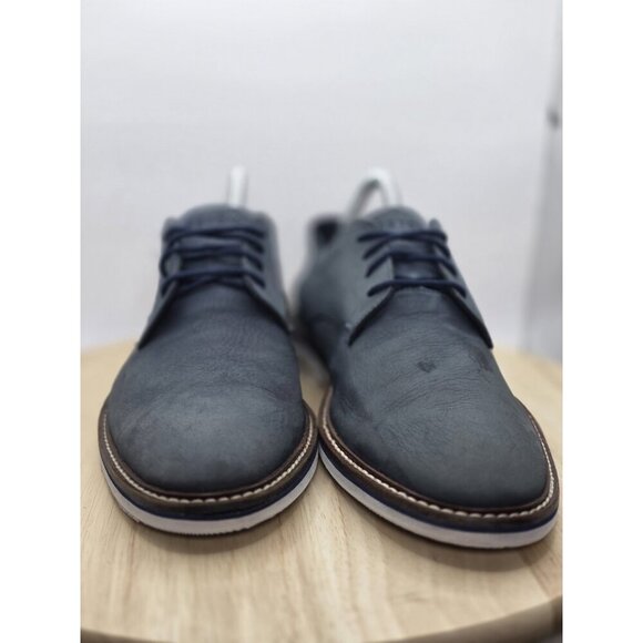 Bostonian Commonwealth Dezmin Plain Oxford Shoes - Men's 9 Navy Gently Used - Picture 2 of 9